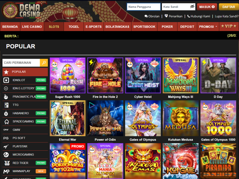 DEWACASINO Situs Pembawa Berkah